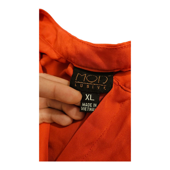Mod Lusive XL Orange Sleeveless Mini Dress - Picture 2 of 8